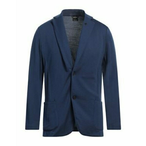【送料無料】 グランサッソ メンズ ジャケット&ブルゾン アウター Blazers Blue