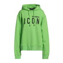 【送料無料】 ディースクエアード レディース パーカー・スウェットシャツ アウター Sweatshirts Green