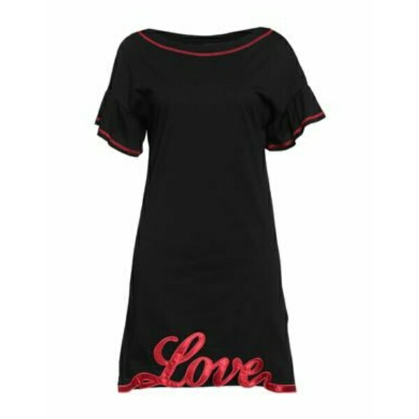 【送料無料】 モスキーノ レディース ワンピース トップス Mini dresses Black
