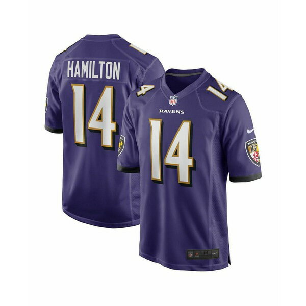 楽天astyナイキ メンズ シャツ トップス Men's Kyle Hamilton Purple Baltimore Ravens 2022 NFL Draft First Round Pick Game Jersey Purple
