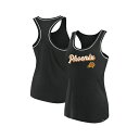 ファナティクス レディース カットソー トップス Women's Black Phoenix Suns Wordmark Logo Racerback Tank...