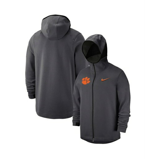ナイキ メンズ パーカー・スウェットシャツ アウター Men's Anthracite Clemson Tigers Tonal Showtime Full-Zip Hoodie Anthracite ナイキ メンズ パーカー・スウェットシャツ アウター Men's Anthracite Clemson Tigers Tonal Showtime Full-Zip Hoodie Anthracite