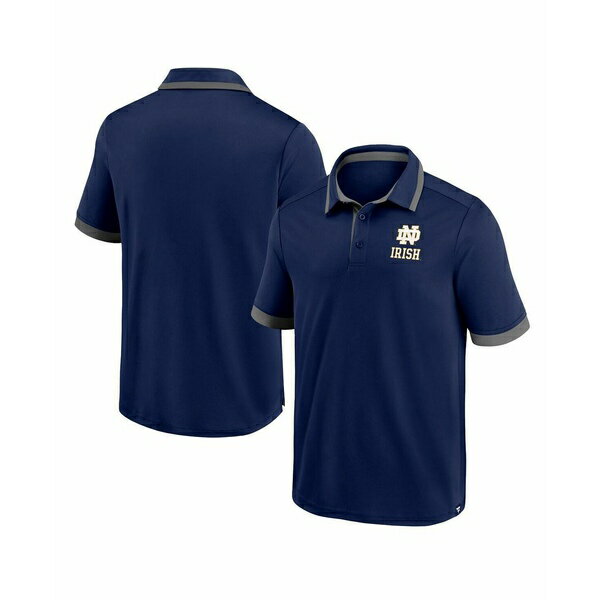 եʥƥ   ȥåץ Men's Navy Notre Dame Fighting Irish Color Block ...