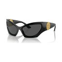 ヴェルサーチ レディース サングラス&アイウェア アクセサリー Women's Sunglasses, VE4450 Black
