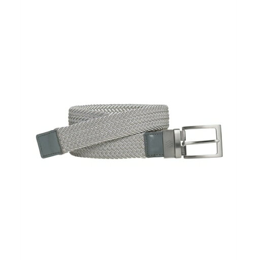 ジョンストンアンドマーフィー メンズ ベルト アクセサリー Men's Reversible Woven Stretch Belt Gray, White ジョンストンアンドマーフィー メンズ ベルト アクセサリー Men's Reversible Woven Stretch Belt Gray, White