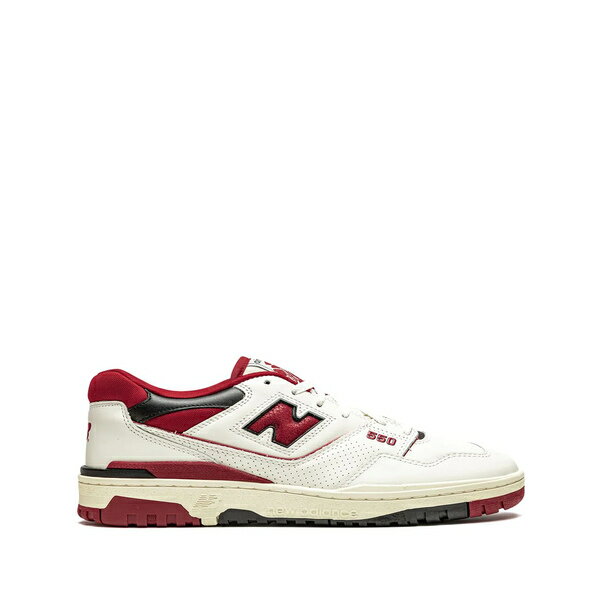 ニューバランス メンズ スニーカー シューズ x Aim Leon Dore 550 スニーカー white/red