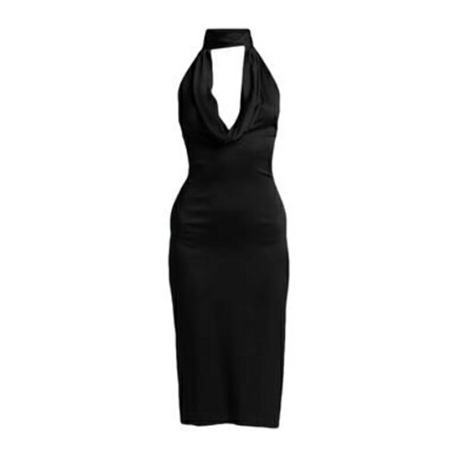 【送料無料】 ブルマリン レディース ワンピース トップス Midi dresses Black 【送料無料】 ブルマリン レディース ワンピース トップス Midi dresses Black