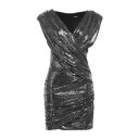 【送料無料】 バルマン レディース ワンピース トップス Mini dresses Silver