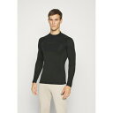 チャンピオン メンズ バスケットボール スポーツ SEAMLESS THERMO LONG SLEEVE - Undershirt - black/grey