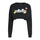 【送料無料】 ディースクエアード レディース パーカー・スウェットシャツ アウター Sweatshirts Black