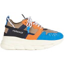 Versace ヴェルサーチ メンズ スニーカー 【Versace Chain Reaction 2】 サイズ EU_41(26.0cm) Brown Orange Blue