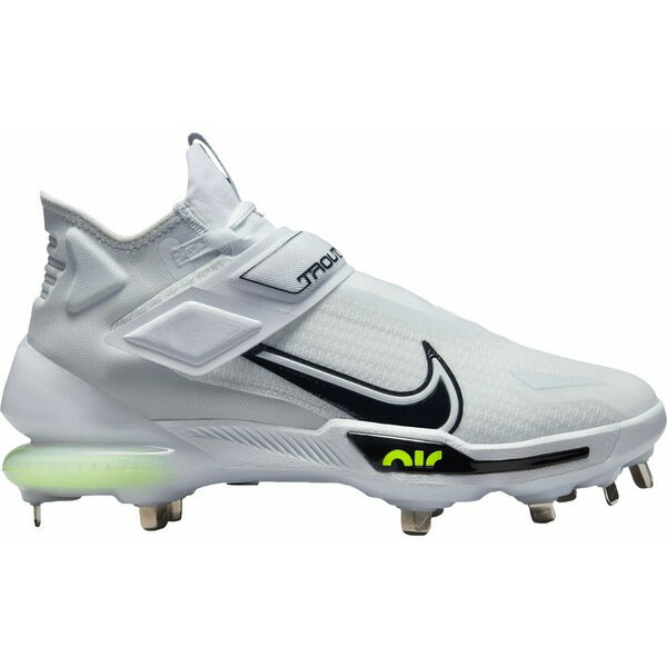 ナイキ メンズ 野球 スポーツ Nike Men's Force Zoom Trout 8 Elite Metal Baseball Cleats White/Grey