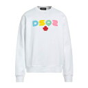 【送料無料】 ディースクエアード メンズ パーカー・スウェットシャツ アウター Sweatshirts White(4)