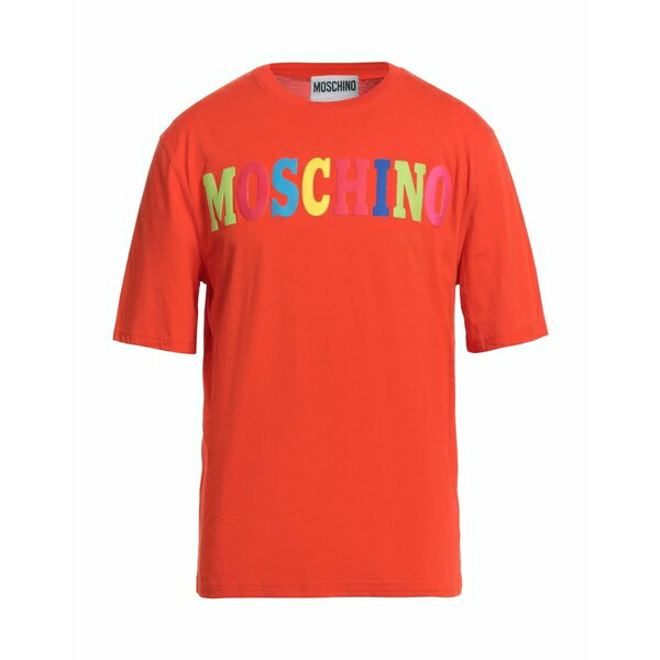 【送料無料】 モスキーノ メンズ Tシャツ トップス T-shirts Orange