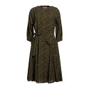 【送料無料】 ケンゾー レディース ワンピース トップス Midi dresses Military green