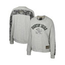 コロシアム レディース パーカー・スウェットシャツ アウター Women's Heather Gray Notre Dame Fighting Irish OHT Military-Inspired Appreciation Flag Rank Dolman Pullover Sweatshirt Heather Gray