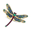 ルヴァン レディース リング アクセサリー Chocolatier&reg; Multi-Gemstone (2-1/3 ct. t.w.) & Diamond (3/8 ct. t.w.) Dragonfly Ring in 14k Gold No Color