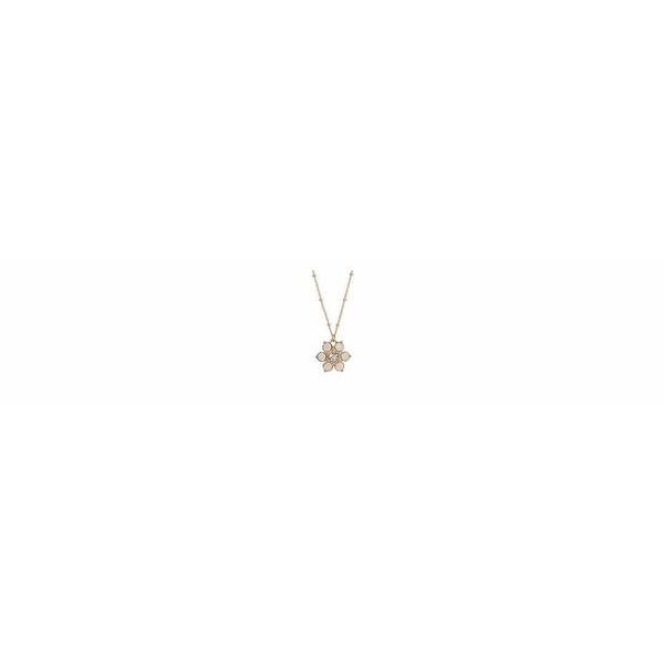 2028 fB[X lbNXE`[J[Ey_ggbv ANZT[ Crystal Flower Pendant Necklace White