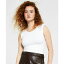 С꡼ ǥ åȥ ȥåץ Women's Shoulder Pad Sleeveless Bodysuit, Created for Macy's Bright White
