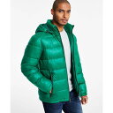 QX Y WPbgu] AE^[ Men's Hooded Puffer Coat Kelly Green