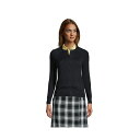 ランズエンド レディース ニット セーター アウター Women 039 s School Uniform Cotton Modal Cardigan Sweater Black