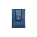 iEeBJ Y z ANZT[ Men's Front Pocket Leather Wallet Cobalt Blue