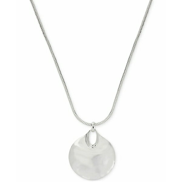 o[gE[E[XE\[z[ fB[X lbNXE`[J[Ey_ggbv ANZT[ Silver-Tone Hammered Disc Pendant Necklace Silver