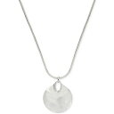 ロバート・リー・モーリス・ソーホー メンズ ネックレス・チョーカー アクセサリー Silver-Tone Hammered Disc Pendant Necklace Silver