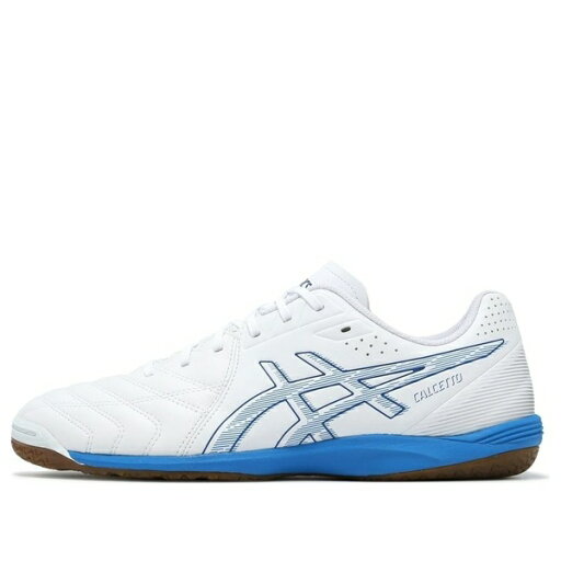 ASICS アシックス メンズ スニーカー 【ASICS Calcetto Wd 9 Wide 'White Electric Blue' 1113A037-101】 サイズ US_10(28.0cm) ASICS アシックス メンズ スニーカー 【ASICS Calcetto Wd 9 Wide 'White Electric Blue' 1113A037-101】 サイズ US_10(28.0cm)