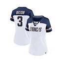 ファナティクス レディース カットソー トップス Women's Russell Wilson White Denver Broncos Athena Name...