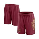 ファナティクス メンズ カジュアルパンツ ボトムス Men's Wine Cleveland Cavaliers Post Up Mesh Shorts Win...