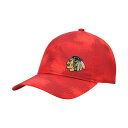 アディダス レディース 帽子 アクセサリー Women's Red Chicago Blackhawks Camo Slouch Adjustable Hat Red