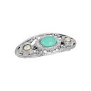 2028 レディース ヘアアクセサリー アクセサリー Women's Silver-Tone Imitation Pearl Stone Barrette Tu...