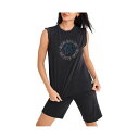 ダナ キャラン ニューヨーク レディース カットソー トップス Women's Black Miami Marlins Madison Tri-Blend Ta...