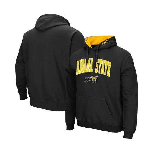 コロシアム メンズ パーカー・スウェットシャツ アウター Men's Black Alabama State Hornets Arch & Logo Pullover Hoodie Black コロシアム メンズ パーカー・スウェットシャツ アウター Men's Black Alabama State Hornets Arch & Logo Pullover Hoodie Black