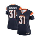 ナイキ レディース カットソー トップス Women's Justin Simmons Denver Broncos Legend Jersey Navy