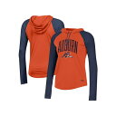 アンダーアーマー レディース Tシャツ トップス Women's Orange Auburn Tigers Gameday Mesh Performance Raglan Hooded Long Sleeve T-shirt Orange