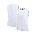 ファナティクス レディース カットソー トップス Women's White Miami Dolphins Studio Gym Tank Top White