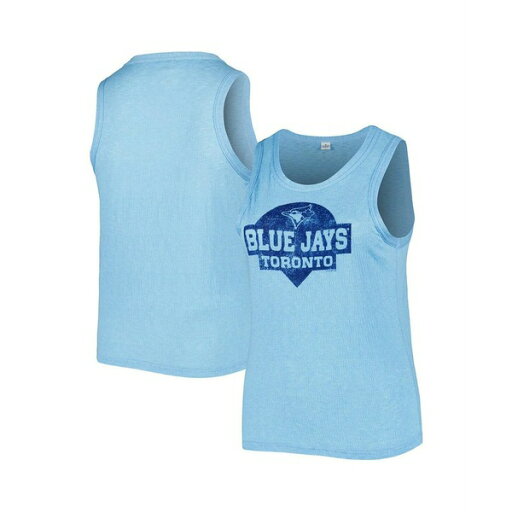 ソフト?アズ ア?グレープ レディース カットソー トップス Women's Royal Toronto Blue Jays Plus Size High Neck Tri-Blend Tank Top Royal ソフト?アズ ア?グレープ レディース カットソー トップス Women's Royal Toronto Blue Jays Plus Size High Neck Tri-Blend Tank Top Royal
