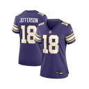 ナイキ レディース カットソー トップス Women's Justin Jefferson Minnesota Vikings Alternate Game P...