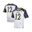 アンダーアーマー レディース カットソー トップス Women's #12 White, Navy Navy Midshipmen 175 Years Spec...