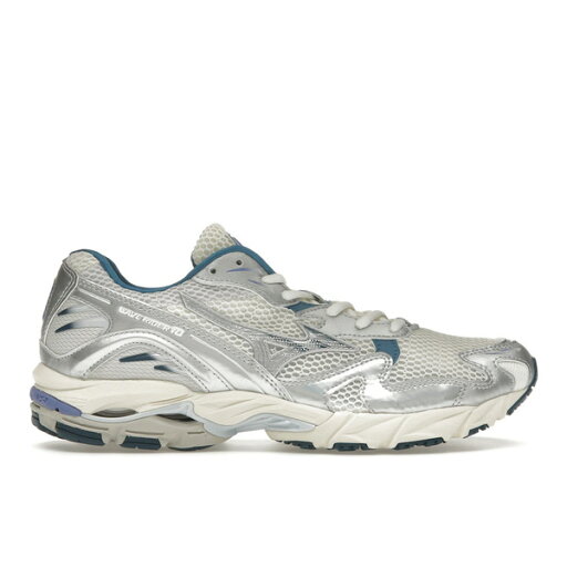 Mizuno ミズノ メンズ スニーカー 【Mizuno Wave Rider 10 White Silver Blue】 サイズ US_10(28.0cm) White/Silver/Blue Mizuno ミズノ メンズ スニーカー 【Mizuno Wave Rider 10 White Silver Blue】 サイズ US_10(28.0cm) White/Silver/Blue