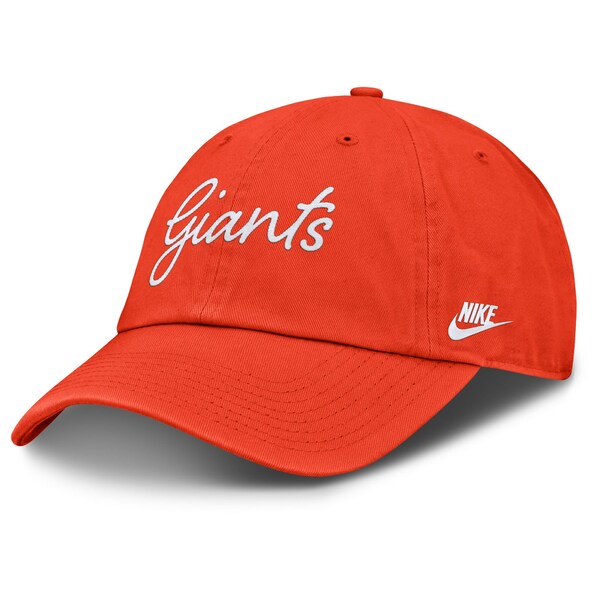 ナイキ レディース 帽子 アクセサリー San Francisco Giants Nike Women's Cooperstown Club Script Adjustable Hat Orange
