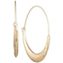 iAh[ fB[X sAXCO ANZT[ Medium Gold-Tone Hammered Wire Hoop Earrings 1-5/8