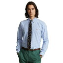 ラルフローレン メンズ シャツ トップス Men's Classic-Fit Gingham Oxford Shirt Light Blue/White