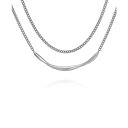 BXJ[g fB[X lbNXE`[J[Ey_ggbv ANZT[ Silver-Tone Layered Curb Chain Necklace, 18