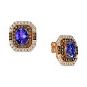 ルヴァン レディース ピアス＆イヤリング アクセサリー Blueberry Tanzanite (3-3/8 ct. t.w.), Chocolate Diamonds (7/8 ct. t.w.) & ..