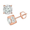 gD[~N fB[X sAXCO ANZT[ Diamond Stud Earrings (2 ct. t.w.) in 14k White, Yellow or Rose Gold Rose Gold