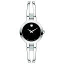 モバド モバド レディース 腕時計 アクセサリー Women's Swiss Amorosa Diamond-Accent Stainless Steel Bangle Bracelet Watch 24mm Silver/Black