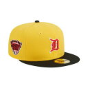 ニューエラ メンズ 帽子 アクセサリー Men's Yellow, Black Detroit Tigers Grilled 59FIFTY Fitted Hat Yellow, Black